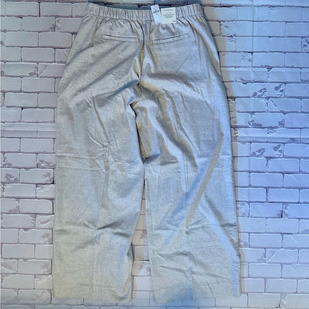 Banana Republic Linen Blend Wide-Leg Pants Size L - Picture 5 of 5
